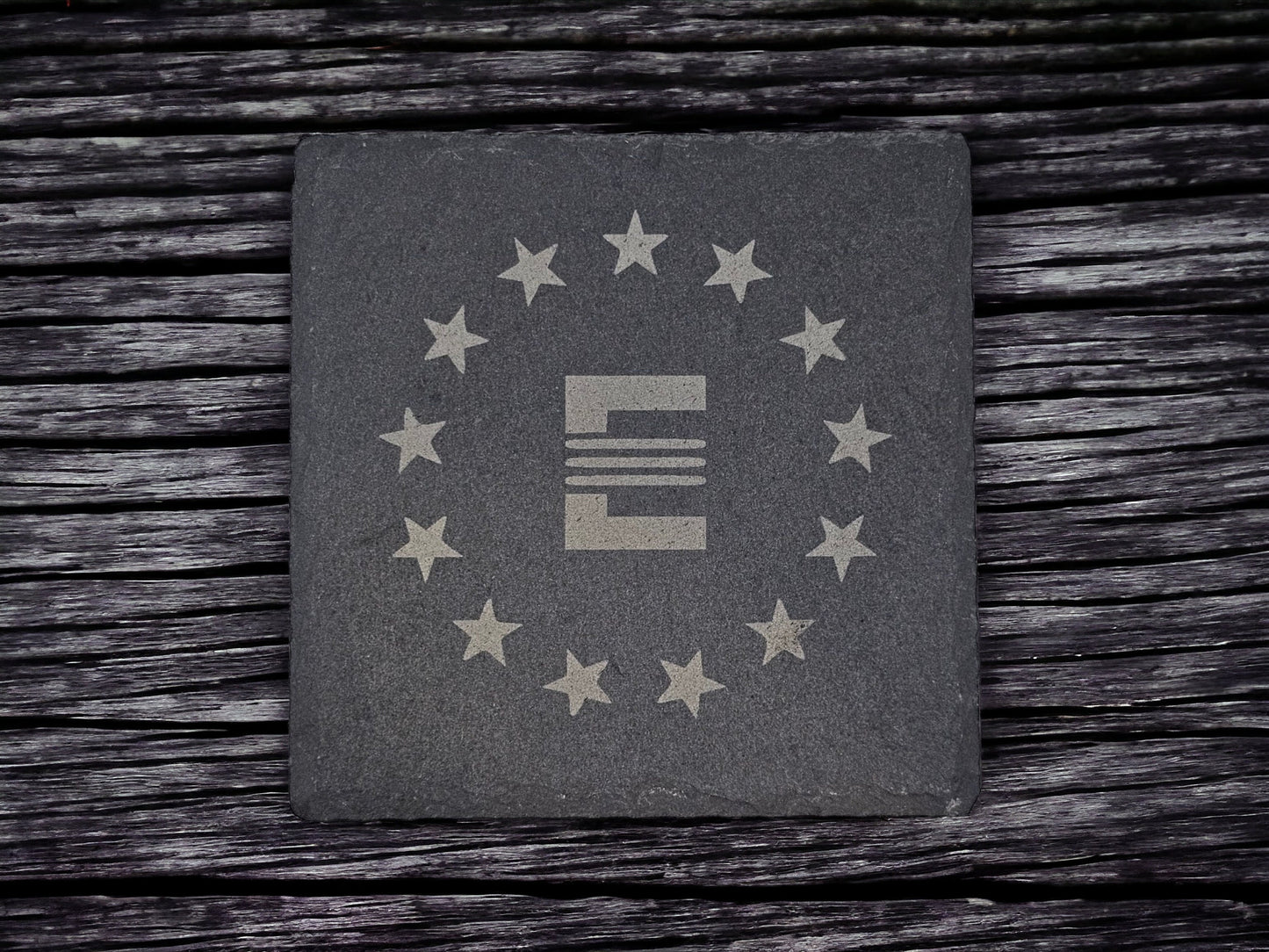 Wasteland Factions Slate Coaster Set (4pc) – Choose Your Allegiance