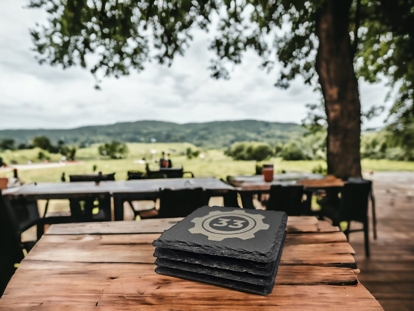 Wasteland Factions Slate Coaster Set (4pc) – Choose Your Allegiance
