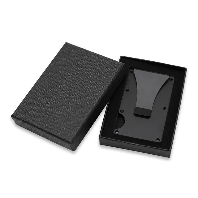 Custom Engraved RFID Metal Wallet – Engraved Minimalist Card Holder