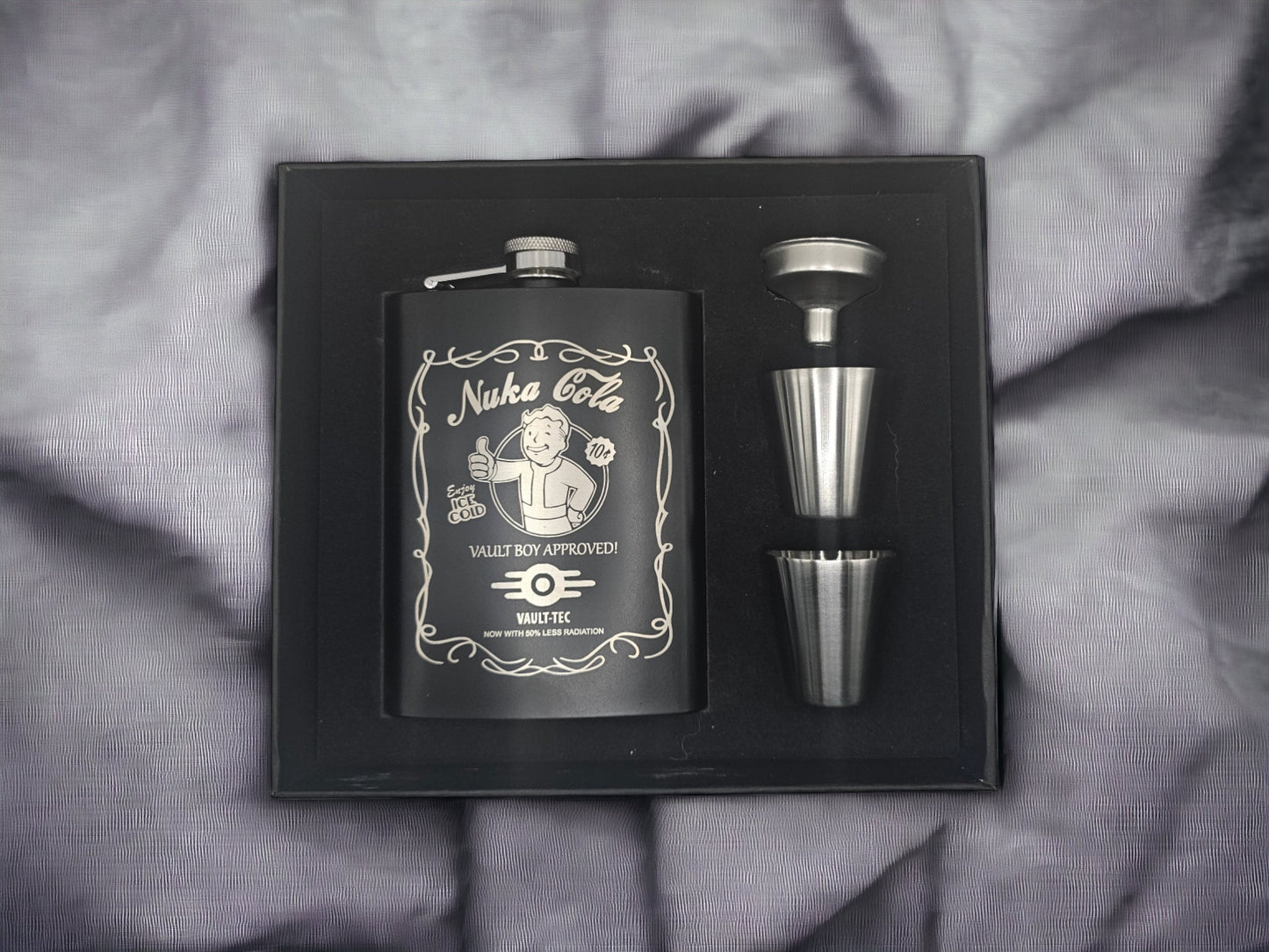 Wasteland Survival 8oz Flask – Rad-Resistant