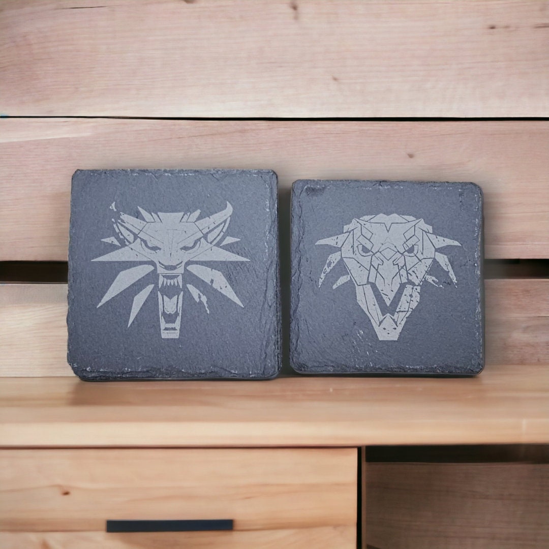 Monster Slayer Slate Coaster Set (5pc) – Schools of the Hunt