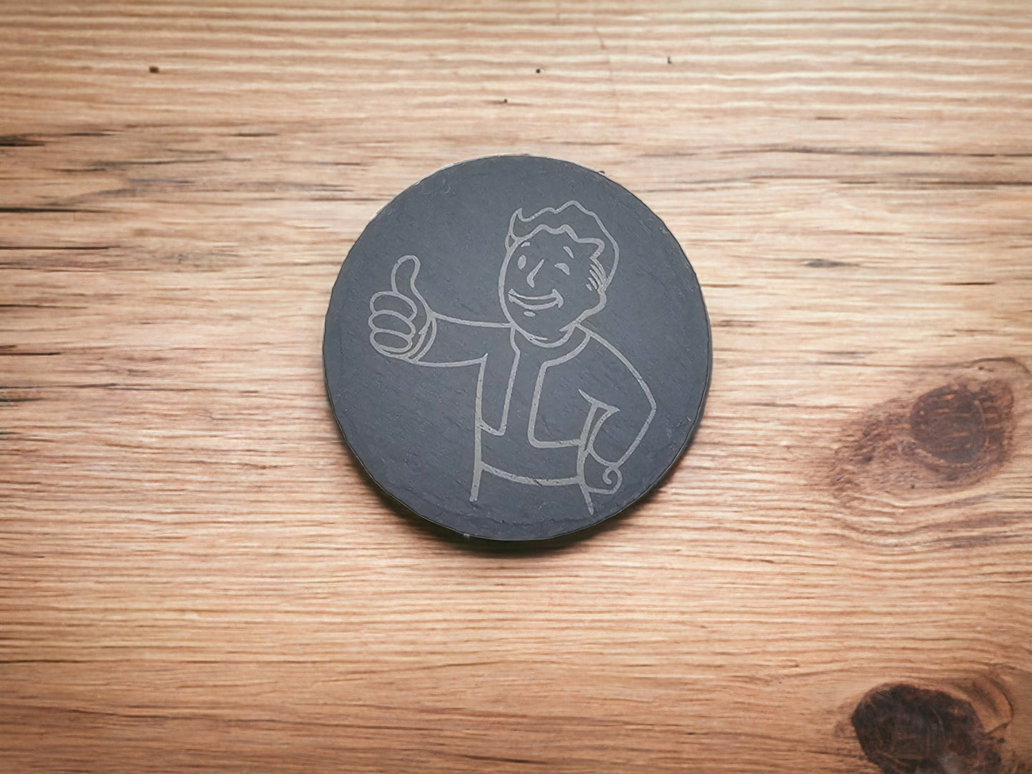 Wasteland Survival Slate Coaster Set (4pc) – Peace is a Myth