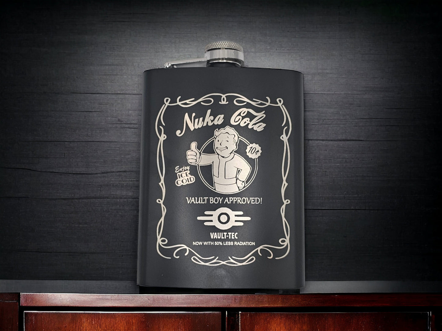 Wasteland Survival 8oz Flask – Rad-Resistant