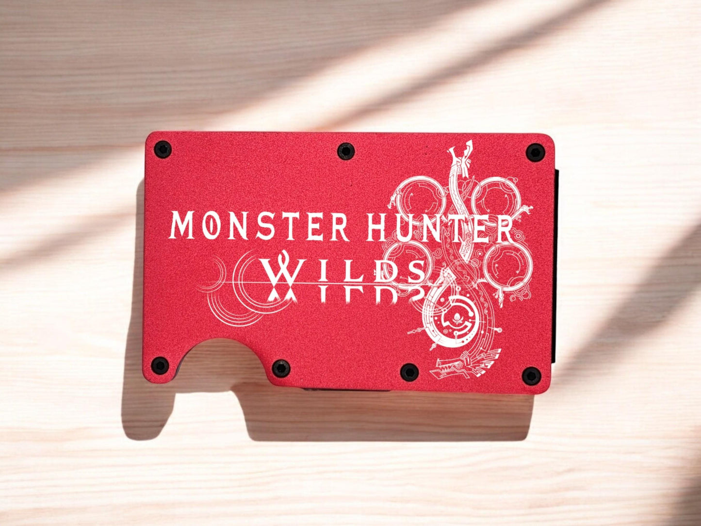 Wyvren Hunter RFID Metal Wallet – Engraved Minimalist Card Holder