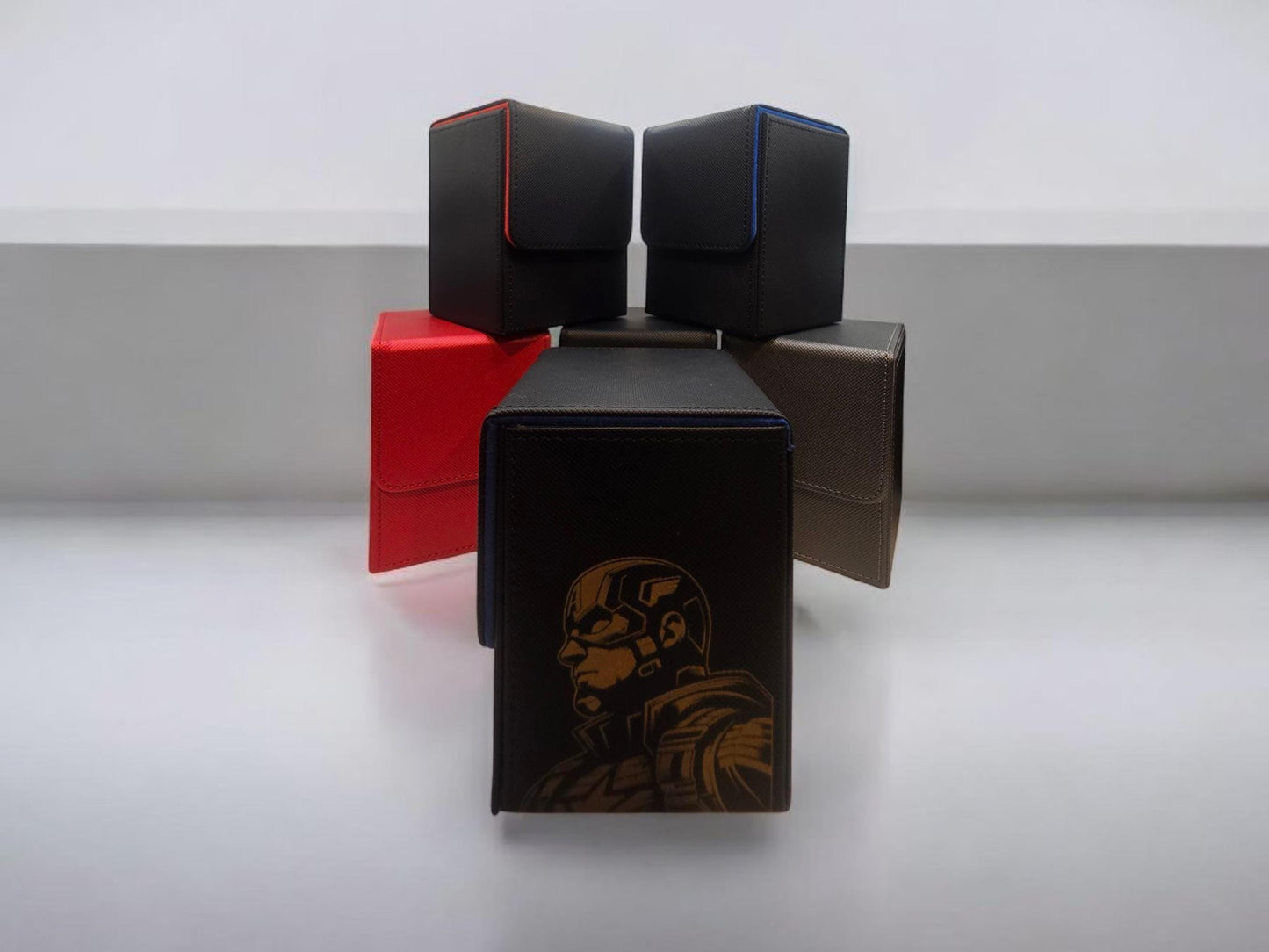 Marvel Captain America V1 MTG Deck Box - Custom Crossover Design for Magic: The Gathering Cards